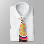 PixDezinesレトロペイズリーカスタム、背景色! ネクタイ (タイ)