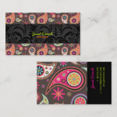 PixDezinesレトロペイズリー 名刺 (正面/裏面)