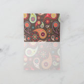 PixDezinesレトロペイズリー、DIY背景 カード (内部)