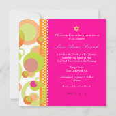 PixDezinesレトロモダンバブル，バルミツワー 招待状 (裏面)