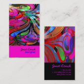 PixDezinesレトロ旋回 名刺 (正面/裏面)