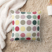 PixDezinesレトロ水玉模様/デイリー背景色 クッション (ブランケット)