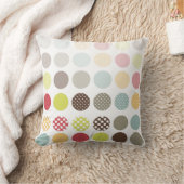 PixDezinesレトロ水玉模様/デイリー背景色 クッション (ブランケット)
