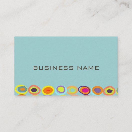 PixDezinesレトロ/オーガニックEggs/DIY背景色 名刺 (裏面)