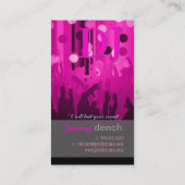 PixDezinesレトロDJ+ダンスホール 名刺 (裏面)