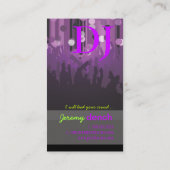 PixDezinesレトロDJ+ダンスホール 名刺 (裏面)