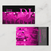 PixDezinesレトロDJ+ダンスホール 名刺 (正面/裏面)