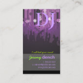 PixDezinesレトロDJ+ダンスホール 名刺 (裏面)