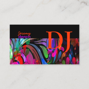 PixDezinesレトロDJ+discoは旋回/DIYを行います。 名刺