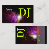 PixDezinesレトロDJ+discoタイル 名刺 (正面/裏面)