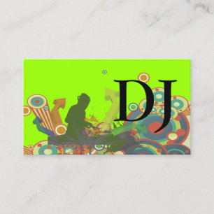 PixDezinesレトロDJ/DIY背景 名刺