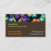 PixDezinesレトロIris/DIYバ日本のックグラウンド 名刺 (裏面)