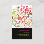 PixDezinesレトロTREE/DIY背景色 名刺 (裏面)