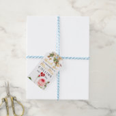 PixDezinesレドゥートヴィンテージバラ ギフトタグ (より糸付き)