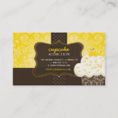 PixDezinesレモンゼストカップケーキ/パティスリー 名刺 (裏面)