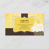 PixDezinesレモンゼストカップケーキ/パティッシセリ 名刺 (裏面)