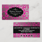 PixDezinesロイヤリティカード/フローラダマスク ロイヤリティカード (正面/裏面)