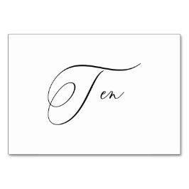 PixDezinesロマンエレガントコミック書道10 テーブルナンバー