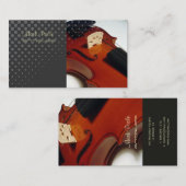 PixDezinesヴァイオリン/デイカラー 名刺 (正面/裏面)