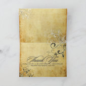 PixDezinesヴィンテージが旋回/結婚's Thank You サンキューカード