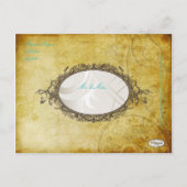 PixDezinesヴィンテージアクアスワール+モノグラム 案内ポストカード (裏面)