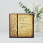 PixDezinesヴィンテージアリアナダマスク/タバコ 招待状 (スタンド正面)