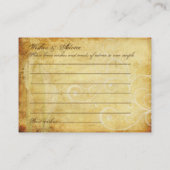 PixDezinesヴィンテージカラリリーアドバイスカード アドバイスカード (裏面)