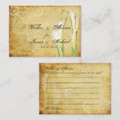 PixDezinesヴィンテージカラリリーアドバイスカード アドバイスカード (正面/裏面)