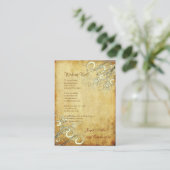 PixDezinesヴィンテージクリームの渦巻き旋回 エンクロージャーカード (スタンド正面)