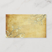 PixDezinesヴィンテージクリーム渦/エンクロージャカード エンクロージャーカード (裏面)