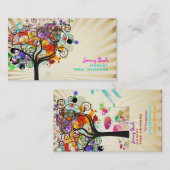 PixDezinesヴィンテージグランジツリートリマー♥♥♥♥ 名刺 (正面/裏面)