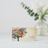 PixDezinesヴィンテージグランジツリートリマー♥♥♥♥ 名刺 (スタンド正面)