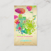 PixDezinesヴィンテージグランジ♥♥フローラ 名刺 (裏面)