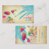 PixDezinesヴィンテージグランジ♥♥フローラ 名刺 (正面/裏面)