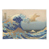 PixDezinesヴィンテージザ素晴らしウェーブ 枕カバー (正面左)