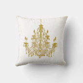 PixDezinesヴィンテージシャンデリア/DIY背景 クッション (裏面)