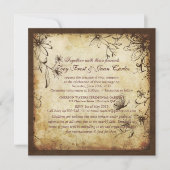 PixDezinesヴィンテージシークレットガーデン/パフェイクーチメント 招待状 (正面)