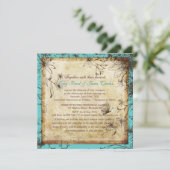 PixDezinesヴィンテージシークレットガーデン，秋の結婚式 招待状 (スタンド正面)