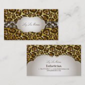 PixDezinesヴィンテージジャガー/DIY背景色 名刺 (正面/裏面)