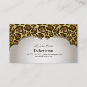 PixDezinesヴィンテージジャガー/DIY背景色 名刺 (裏面)