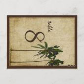 PixDezinesヴィンテージツインパーム/ディフォント+カラー ポストカード (裏面)