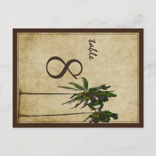 PixDezinesヴィンテージツインパーム/ディフォント+カラー ポストカード (正面)