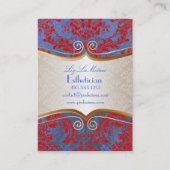 PixDezinesヴィンテージナターシャダマスク 名刺 (裏面)