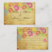 PixDezinesヴィンテージハイビスカスアドバイスカード アドバイスカード (正面/裏面)