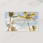 PixDezinesヴィンテージハワイアンビーチシーン 名刺 (裏面)