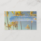 PixDezinesヴィンテージハワイアンビーチシーン 名刺 (裏面)