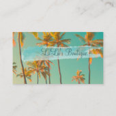 PixDezinesヴィンテージハワイアンビーチシーン 名刺 (裏面)