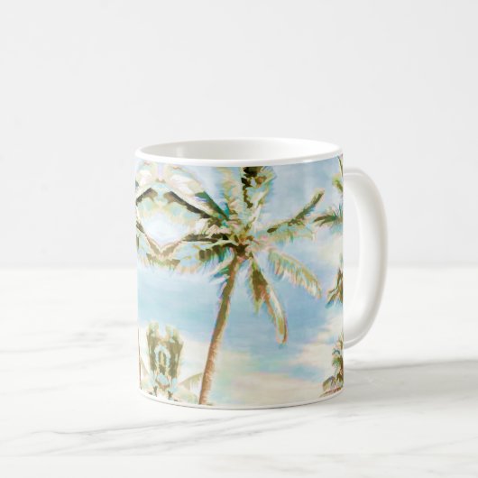 PixDezinesヴィンテージハワイアンビーチ コーヒーマグカップ (正面右)