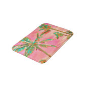 PixDezinesヴィンテージハワイアンビーチ/ピンク バスマット (アングル)
