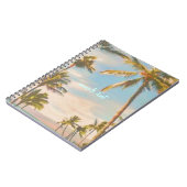 PixDezinesヴィンテージハワイビーチ ノートブック (左側)